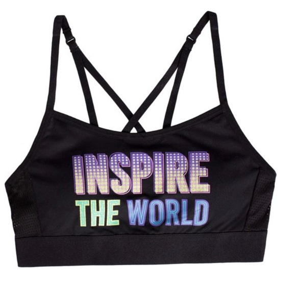 Athletic Works Strappy Back Mesh Sports Bra - Picture 3 of 10